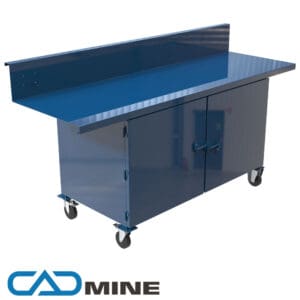 Load Rated Long Work Bench on Castors - (2275-565)