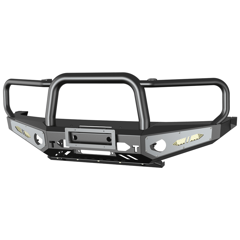 TOYOTA Landcruiser 79 Series (2007 - 2022) - Triple Hoop Full Replacement Bull Bar
