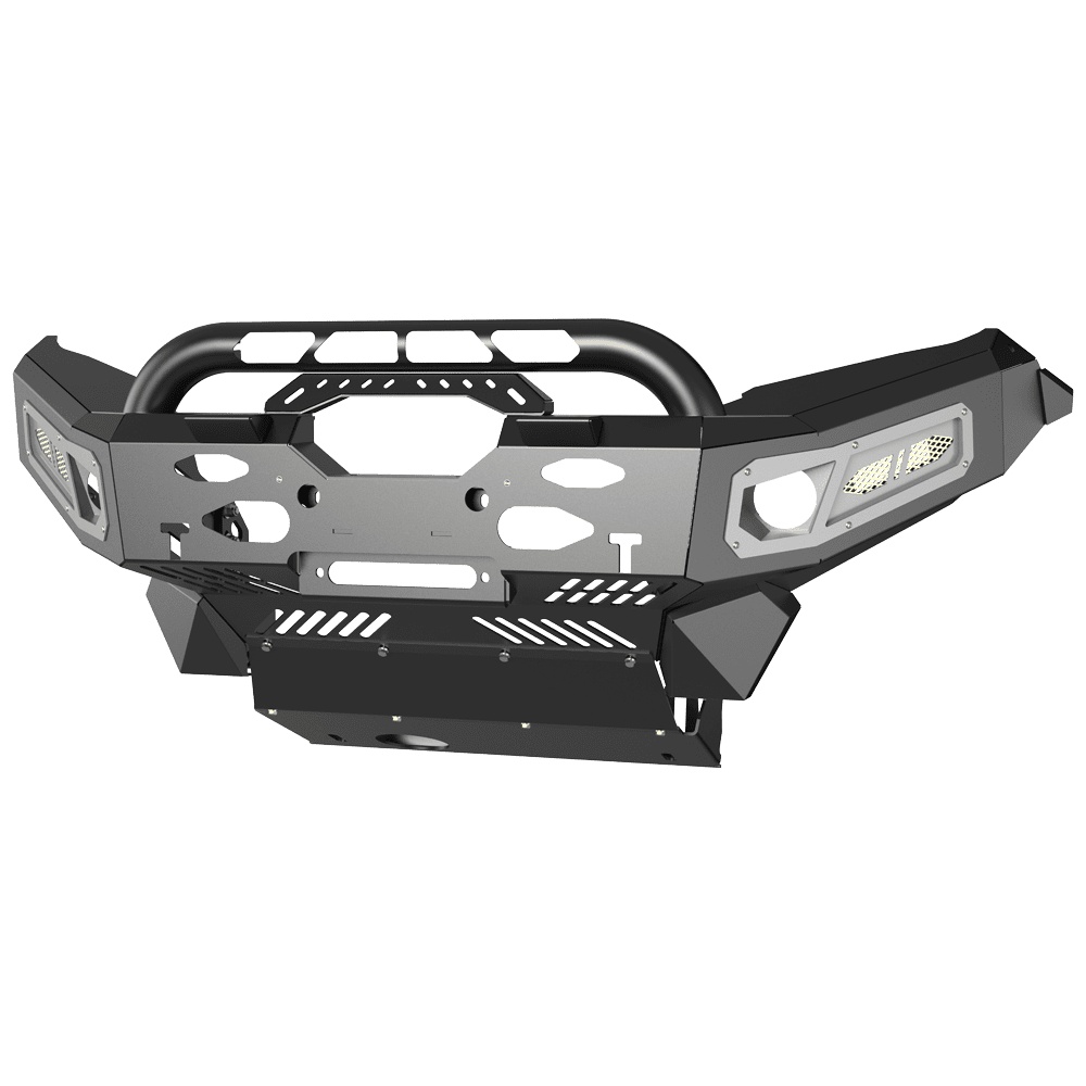 NISSAN Navara NP300 (2021 - onwards) - Low Hoop Full Replacement Bull Bar - Image 6