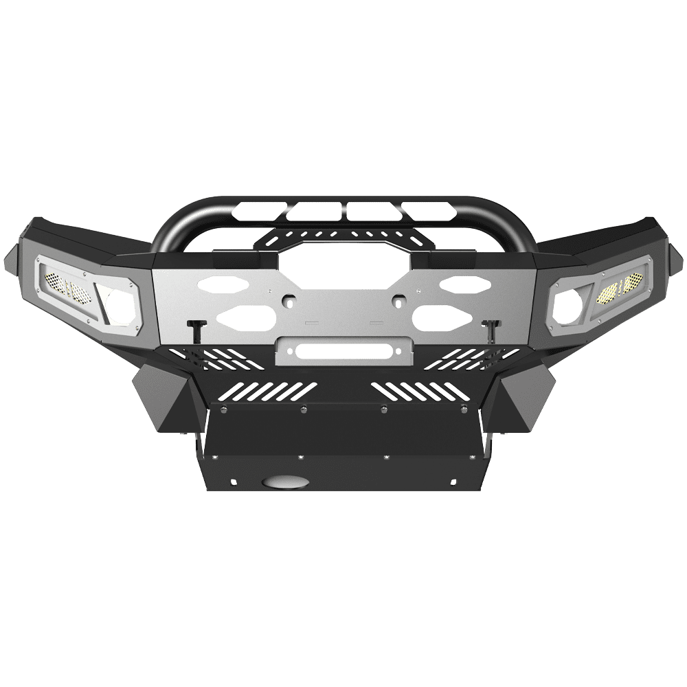 NISSAN Navara NP300 (2021 - onwards) - Low Hoop Full Replacement Bull Bar - Image 3